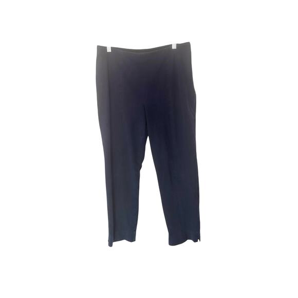 Talbots Navy Blue Career Office Business Chatham Crop Dress Pants Size 8 - Picture 2 of 12